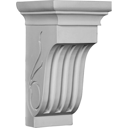 Ekena Millwork 6 1/2"W x 7 3/8"D x 12"H Edwards Curved Corbel COR07X07X12ED
